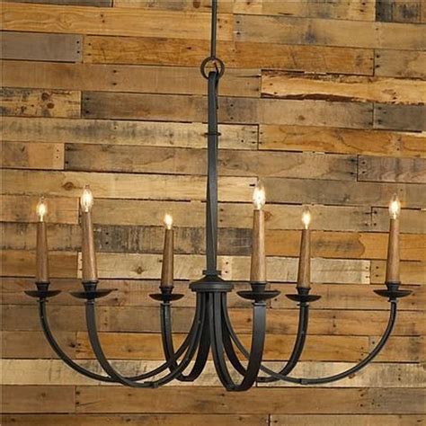 Black Farmhouse Chandelier With Crystals