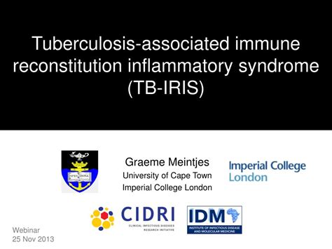 Ppt Tuberculosis Associated Immune Reconstitution Inflammatory