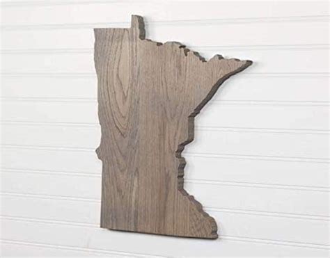 Minnesota has hundreds of golf courses, and probably at least that many unique golf holes. Amazon.com: Minnesota State Shape Wood Cutout Sign Custom ...