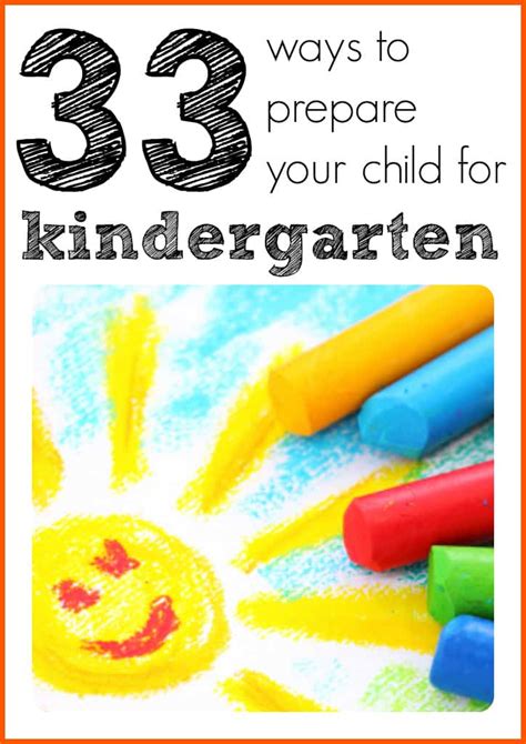 33 Ways To Prepare Your Child For Kindergarten I Can Teach My Child