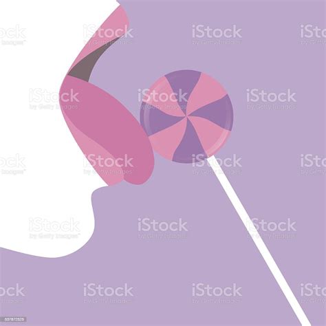 Girl Licking Lollipop Stock Illustration Download Image Now Istock