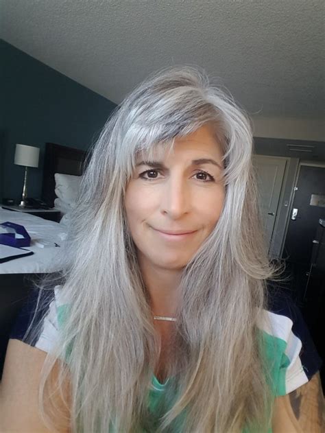 Gorgeous Silver Hair With No Frizz