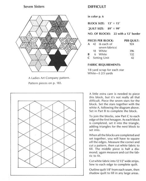 Seven Sisters Quilt Pattern Templates More Seven Sisters Quilt Blocks