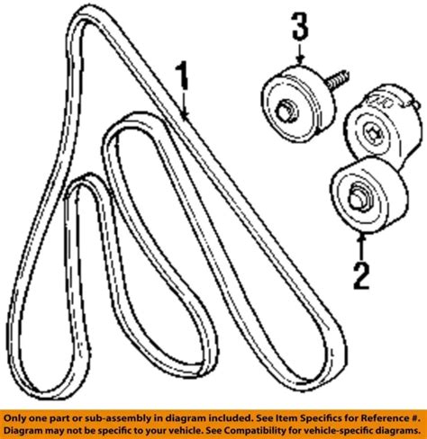 Ford Oem 1998 Windstar Cooling Belts Pulleys Serpentine Belt F88z8620ba