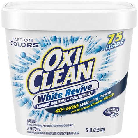 Are your white clothes not so white anymore out white brite laundry whitener brightens and 2. OxiClean 5 lb. White Revive Powder Laundry Stain Remover ...