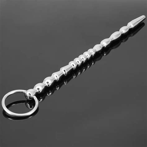 Stainless Steel Urethral Beads Penis Plugs Insert Rod Gay Fetish Sex