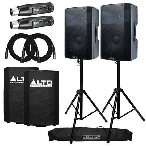 Professional Tx212 12 Powered Active Dj Pa Speakers W Bluetooth