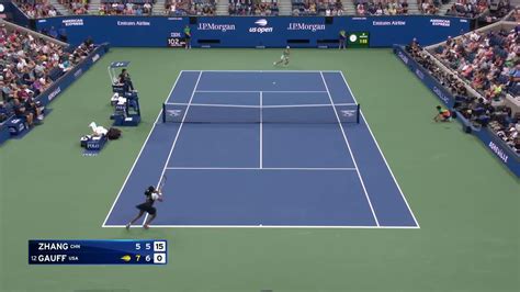Us Open Tennis On Twitter Its Getting Tight In Ashe Between Gauff