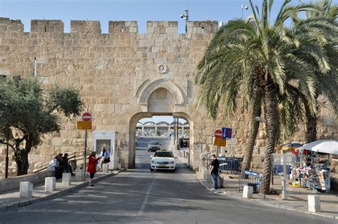 Entering The Old City Of Jerusalem Through The Dung Gate And Heading
