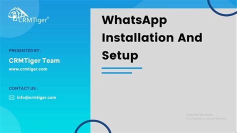 Whatsapp Installation And Setup Youtube