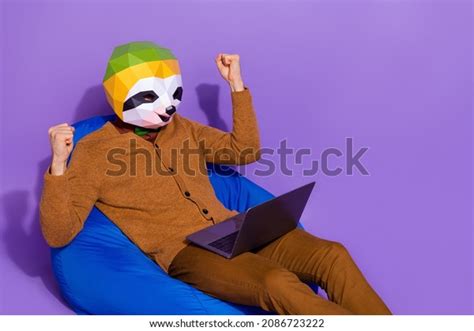 Photo Excited Sloth Face Guy Sit Stock Photo 2086723222 Shutterstock