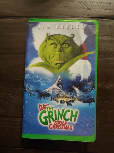 Previously Viewed Vhs Movie How The Grinch Stole Christmas Jim Carrey Eur Picclick It