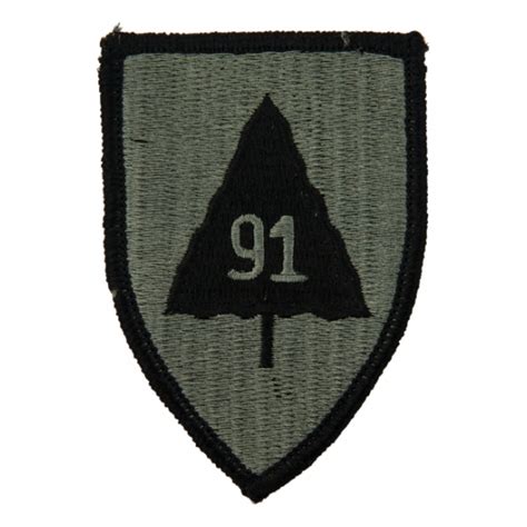 91st Infantry Division Patch Foliage Green Velcro® Brand Fastener