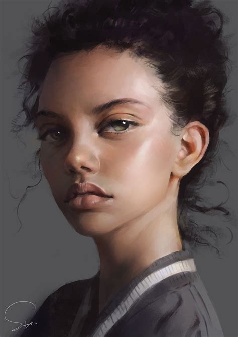 The World Of Digital Art Drawing People Semi Realism Realistic Drawings