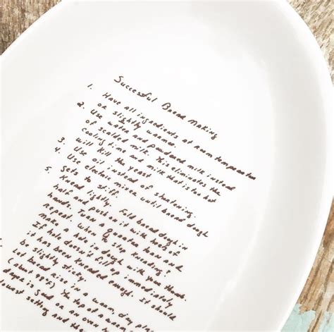 Custom Recipe Plate Handwritten Recipe Plate Recipe Platter Mother