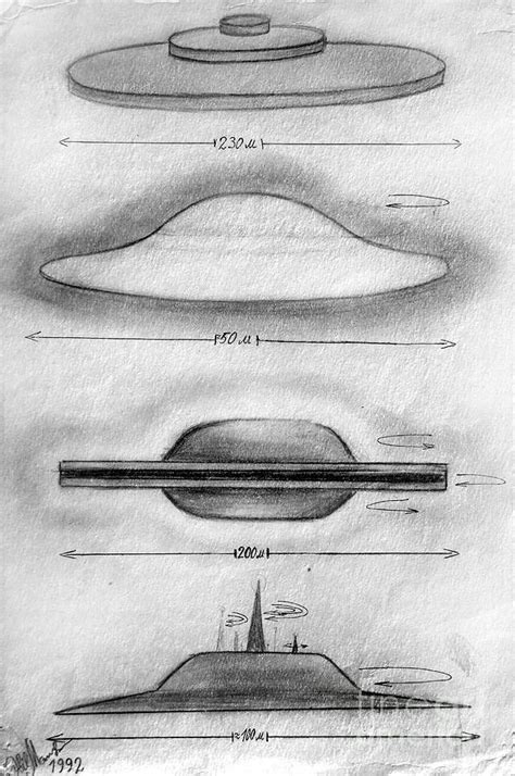 Ufo drawing pictures (page 1). variety of ufo shapes and sizes. Part 1 Drawing by Sofia Metal Queen