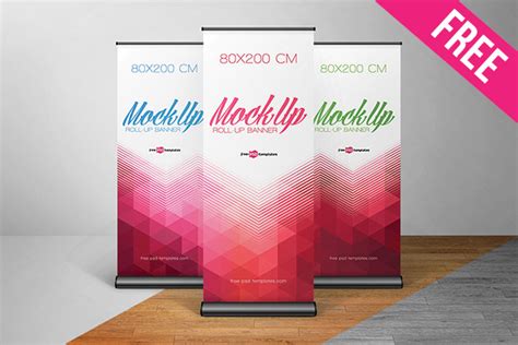 Free Roll Up Banner In Psd Free Psd Templates