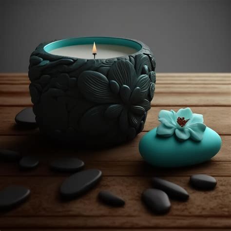 premium photo zen spa decorations with stones flowers and candle