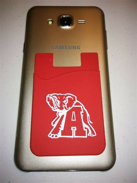 College Teams Silicone Cell Phone Credit Card Holder Ebay Phone