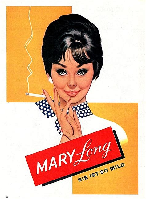 Archie Dickens Mary Long Cigarette Ad 1963 Vintage Ads Vintage Posters Pin Up Mom Tattoos