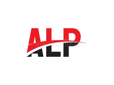 Alp Letter Initial Logo Design Vector Illustration Stock Vector
