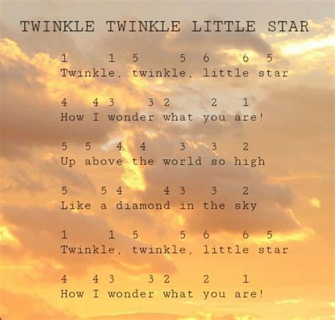Lirik Lagu Twinkle Little Star