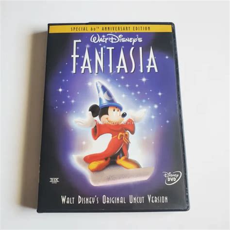 Fantasia Special 60th Anniversary Edition Dvd 2000 Restored Uncut