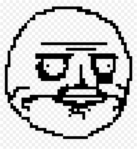 Minecraft Pixel Art Grid Troll Face