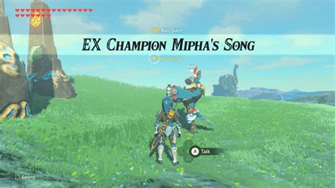 Ex Champion Miphas Song Walkthrough Zelda Breath Of The Wild Botw