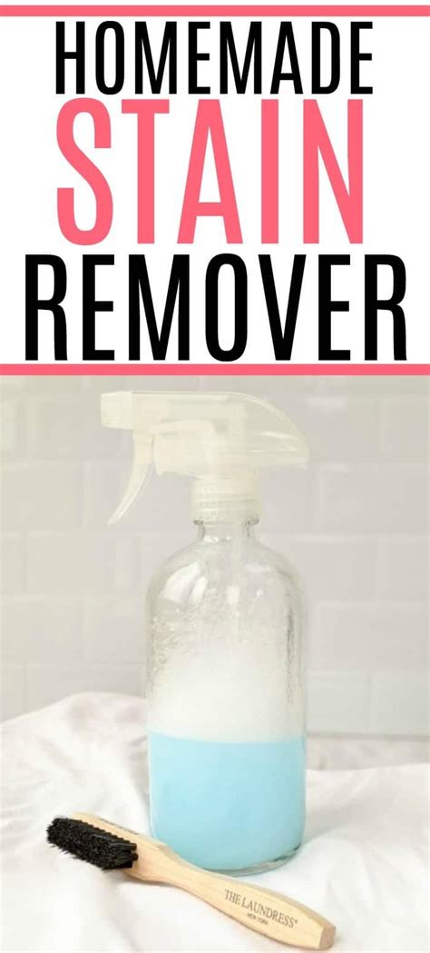 Diy Stain Remover Homemade Stain Removers Cleaning Hacks Household