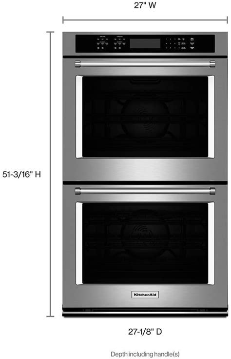 Kitchenaid Kode507ess 27 Inch Double Convection Electric Wall Oven With
