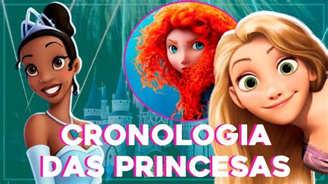 Os filmes das PRINCESAS DA DISNEY na ordem Cronológica de LANÇAMENTO YouTube