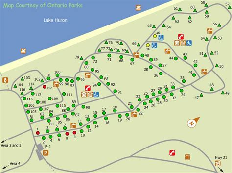 The Pinery Provincial Park Map