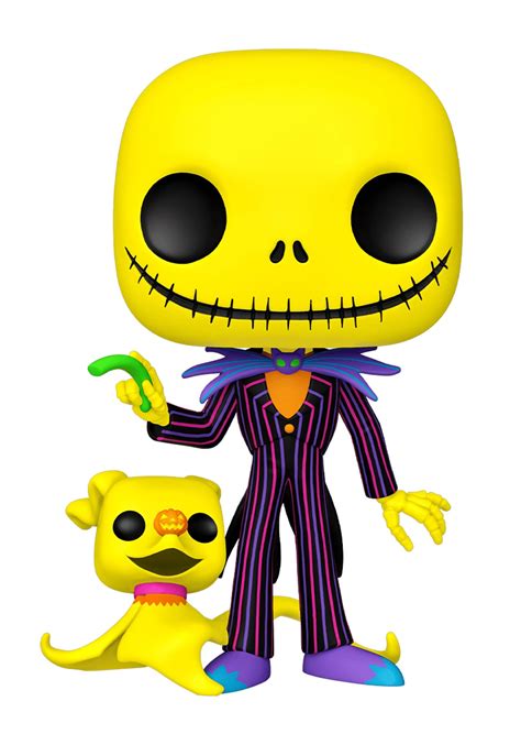 Funko Pop Jumbo Nightmare Before Christmas Black Light Jack And Zero