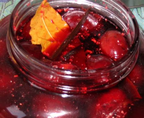 Sweet And Spicy Pickled Plums Plum Recipes Canning Recipes Recipes