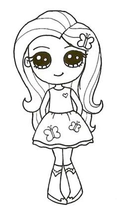 Kleurplaat Kawaii Poppetjes Bff Bff Tekening Makkelijk ...