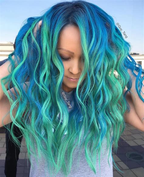 My hair is greenish blue and i want to change my hair. "Mermaid Hair" Trend Has Women Dyeing Hair Into Sea ...