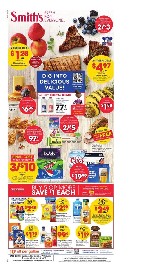Smiths Weekly Ad Valid Oct 7 – Oct 13, 2020 Sneak Peek Preview | Weekly