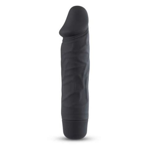 Silicone Willy Maverick 625 Vibrating Dildo Black Sex Toys At