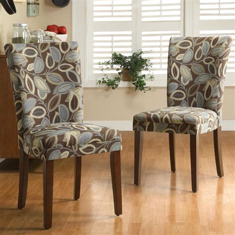 Weston Home Ayana Print Parsons Dining Side Chairs Set Of 2 Brown