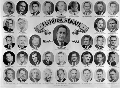 florida memory members of the 1953 florida senate