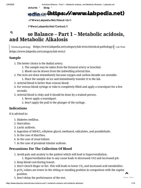Acid Base Balance Part 1 Metabolic Acidosis And Metabolic Alkalosis Intensive Care