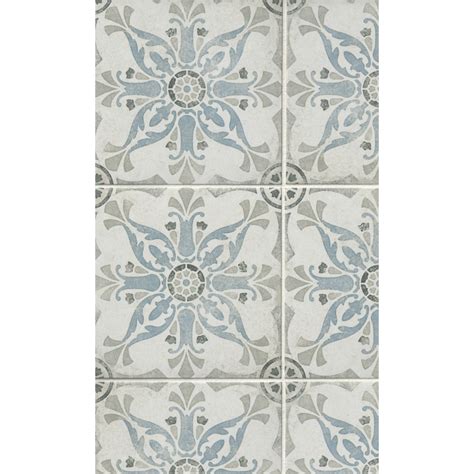 Cybele Blue Porcelain Wall And Floor Tile 8 X 8 In The Tile Shop