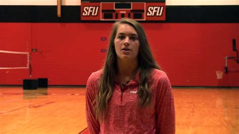 Emily Marcinowski - Get To Know SFU Women's Volleyball - YouTube
