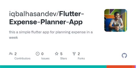 Github Iqbalhasandevflutter Expense Planner App This A Simple