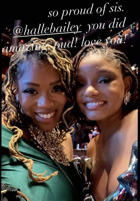 halle bailey legion 🧜🏽‍♀️ on twitter halle with her big sister ski via instagram story