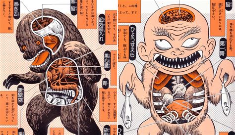 Anatomical Illustrations Of Japanese Folk Monsters Design You Trust