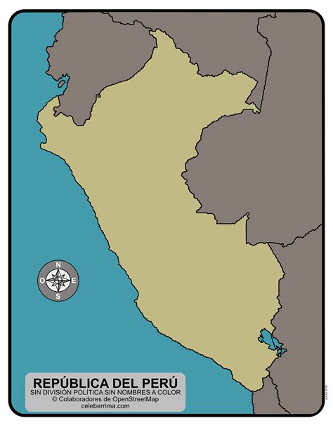 Mapa De Peru Para Colorear Imprimir Gratis