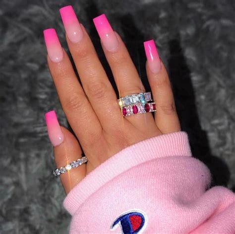 THE BADDE T NAIL On Instagram Pink Vibez Baddest Nails Ombre
