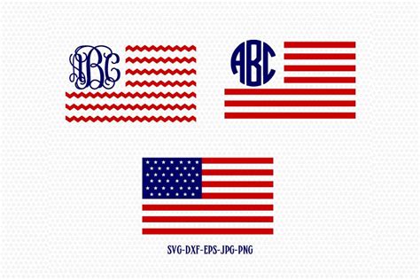 Usa Flag Svg American Flag Svg Patriotic Monogram Svg United States